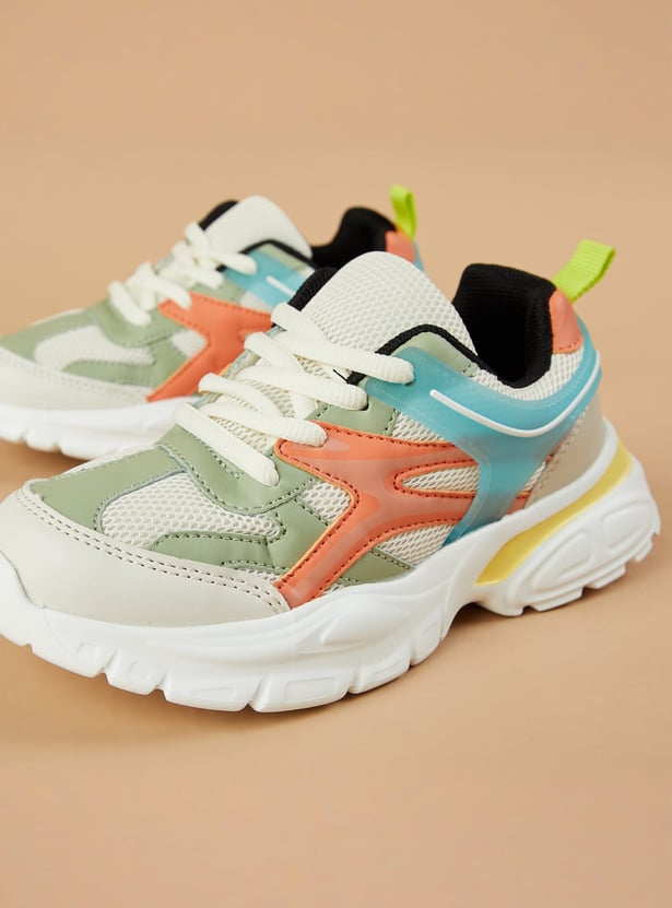 FAME FOREVER Boys Contrast Overlay Sneakers
