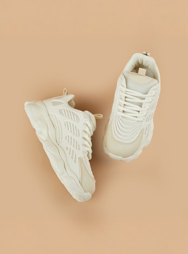 FAME FOREVER Boys Mesh Panel Sneakers