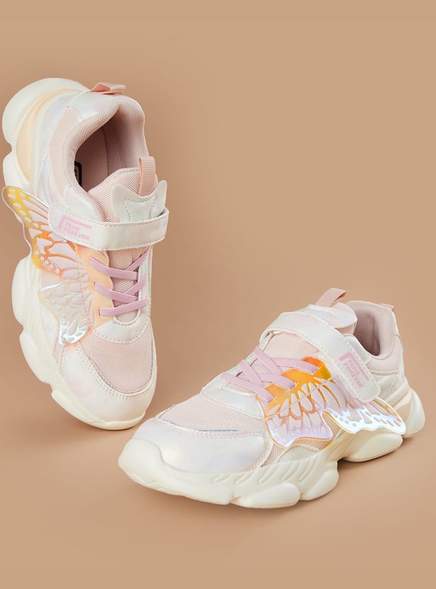 FAME FOREVER Girls Butterfly Sneakers