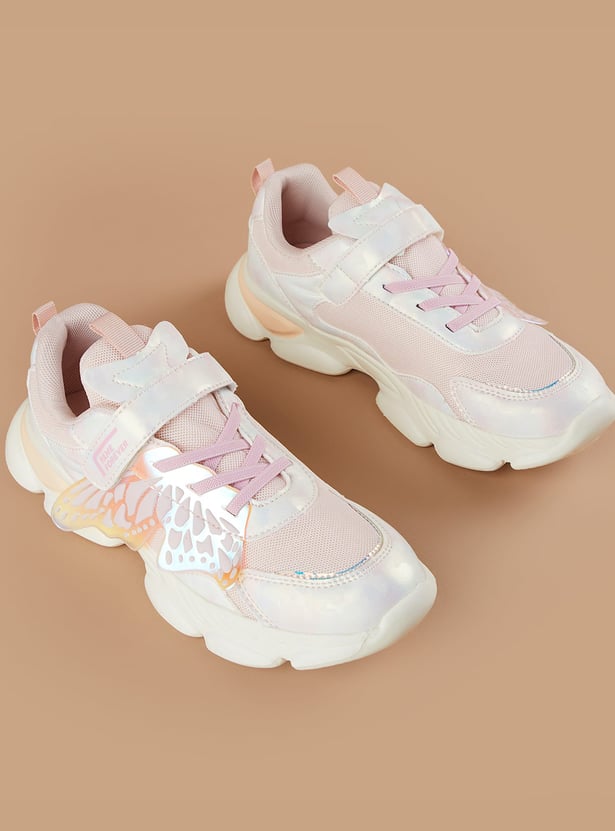 FAME FOREVER Girls Butterfly Sneakers