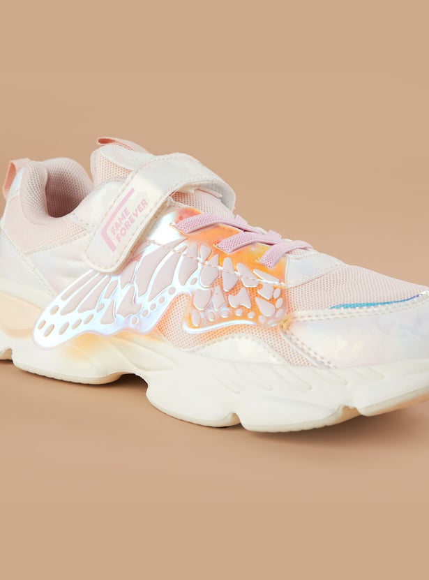 FAME FOREVER Girls Butterfly Sneakers