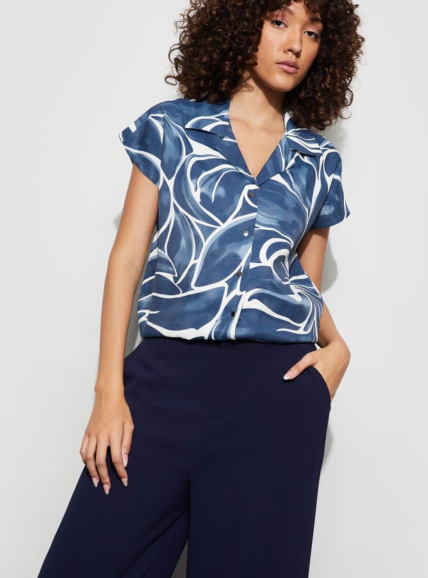 CODE Floral Print Shirt