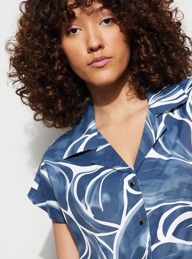 CODE Floral Print Shirt