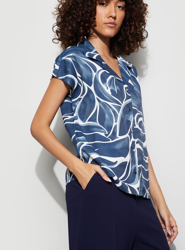 CODE Floral Print Shirt