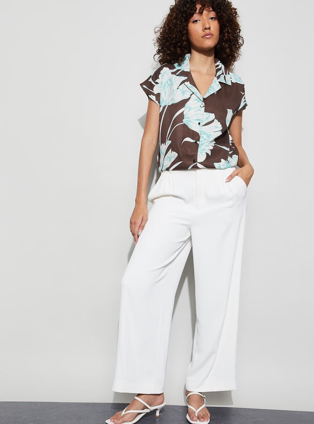 CODE Floral Print Shirt