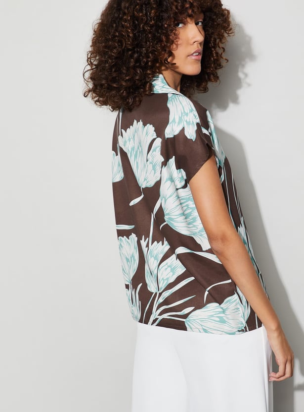 CODE Floral Print Shirt
