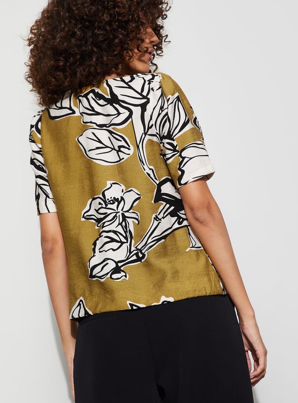 CODE Floral Print Top