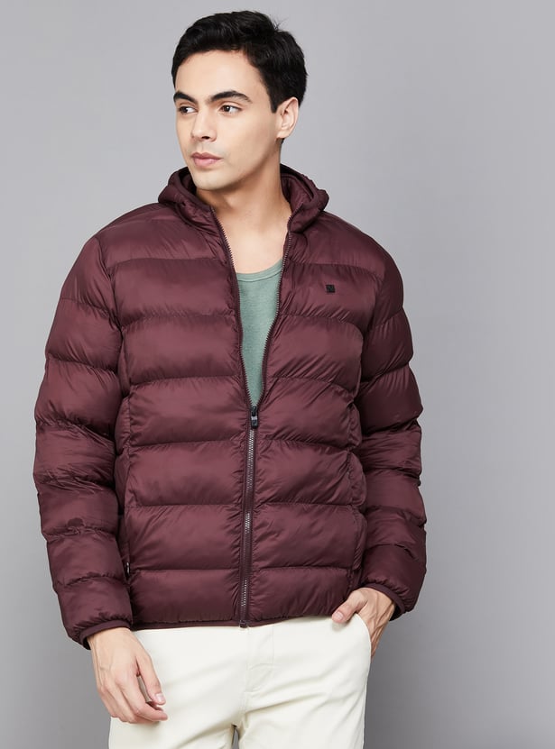 ALLEN SOLLY Quilted Bomber Jacket