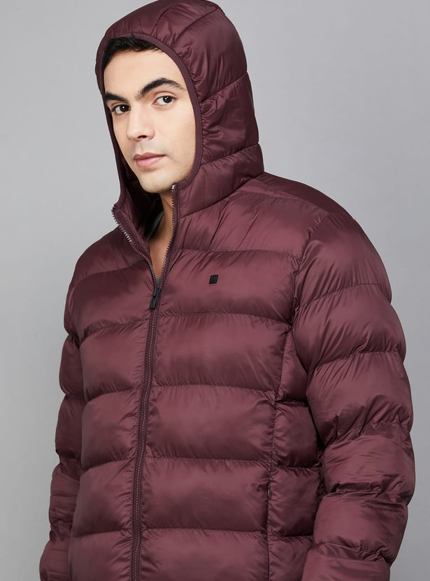 ALLEN SOLLY Quilted Bomber Jacket