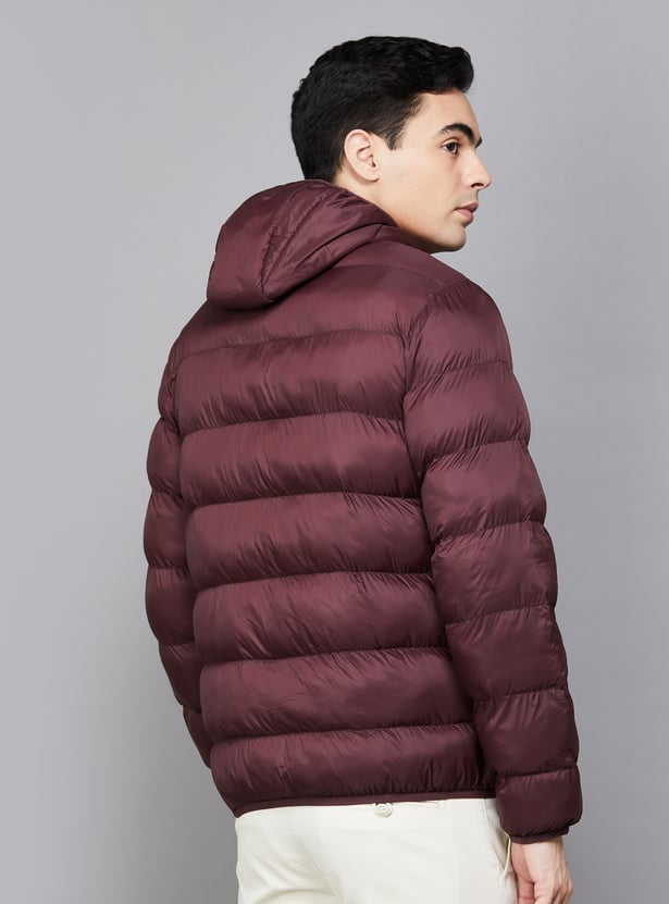 ALLEN SOLLY Quilted Bomber Jacket