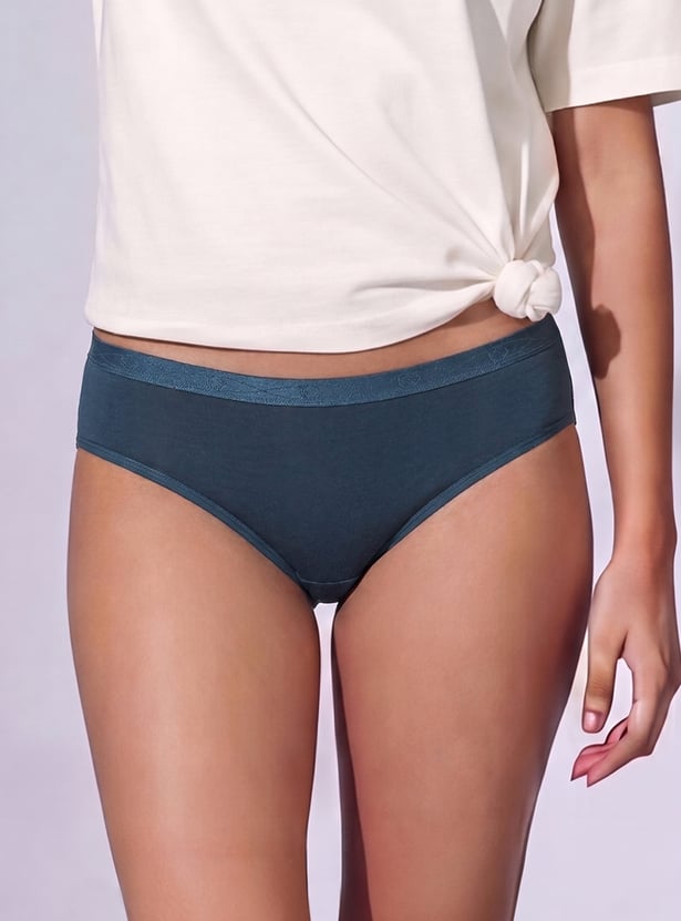 ENAMOR Solid Hipster Panties- Pack of 3