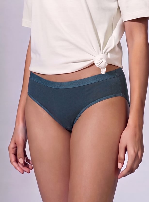 ENAMOR Solid Hipster Panties- Pack of 3