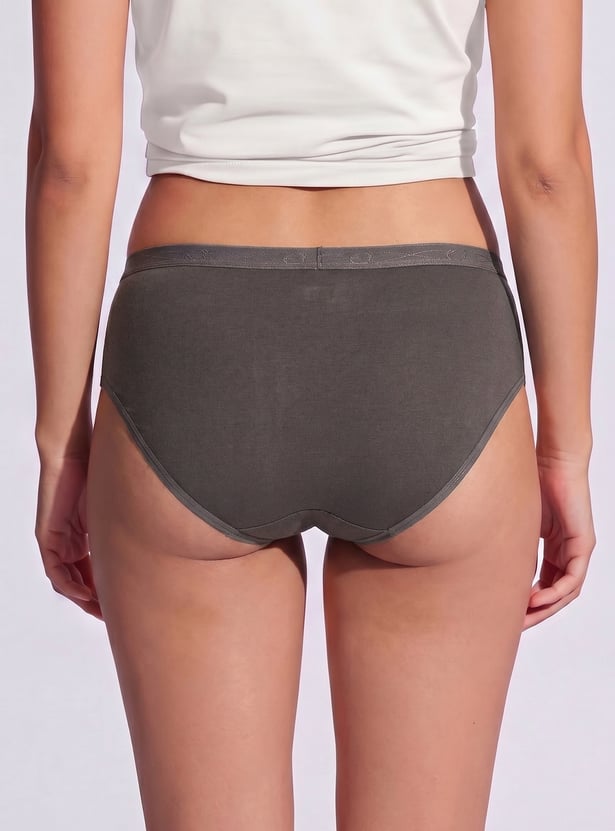 ENAMOR Solid Hipster Panties- Pack of 3