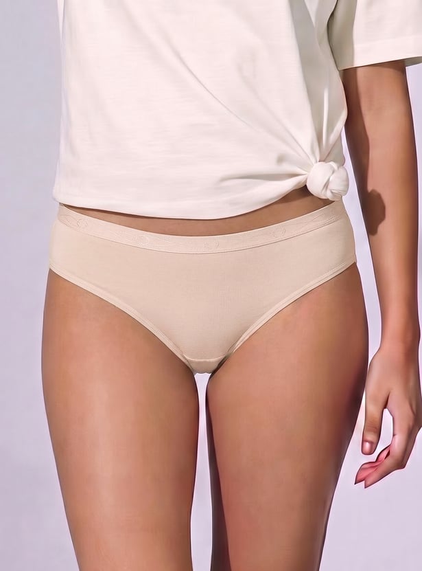 ENAMOR Solid Hipster Panties- Pack of 3