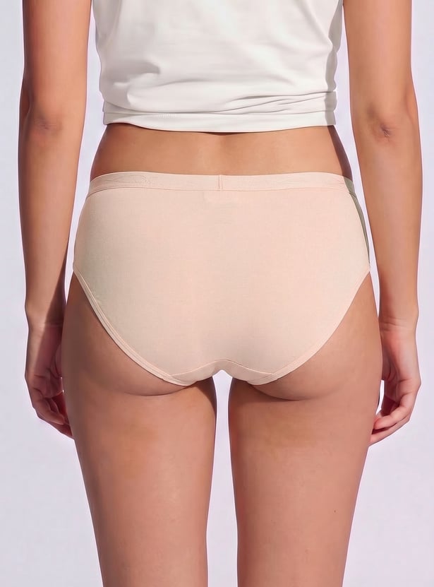 ENAMOR Solid Hipster Panties- Pack of 3