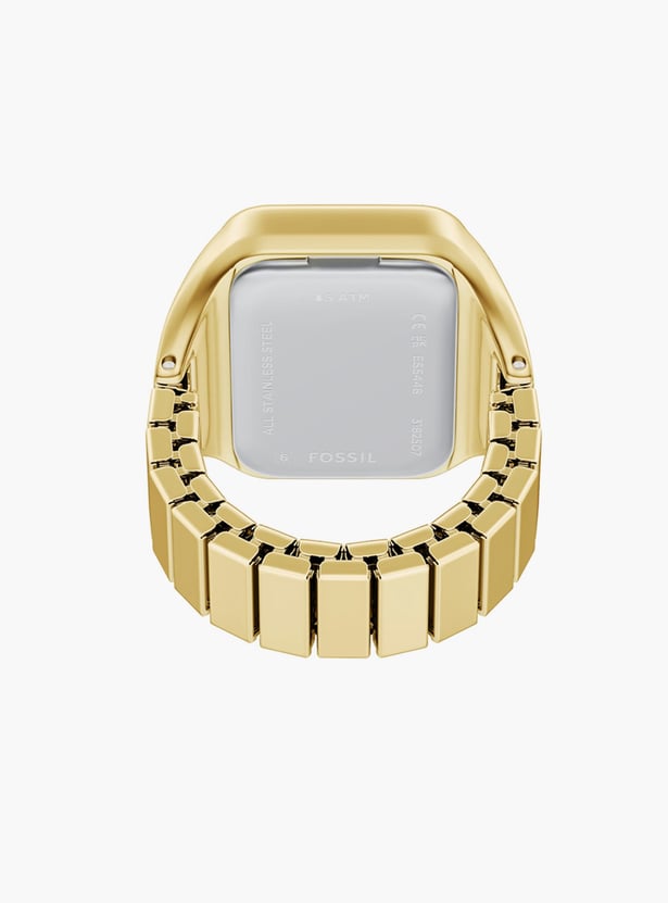 FOSSIL Raquel Wat-Stainless Steel Analog Watch Ring - ES5448