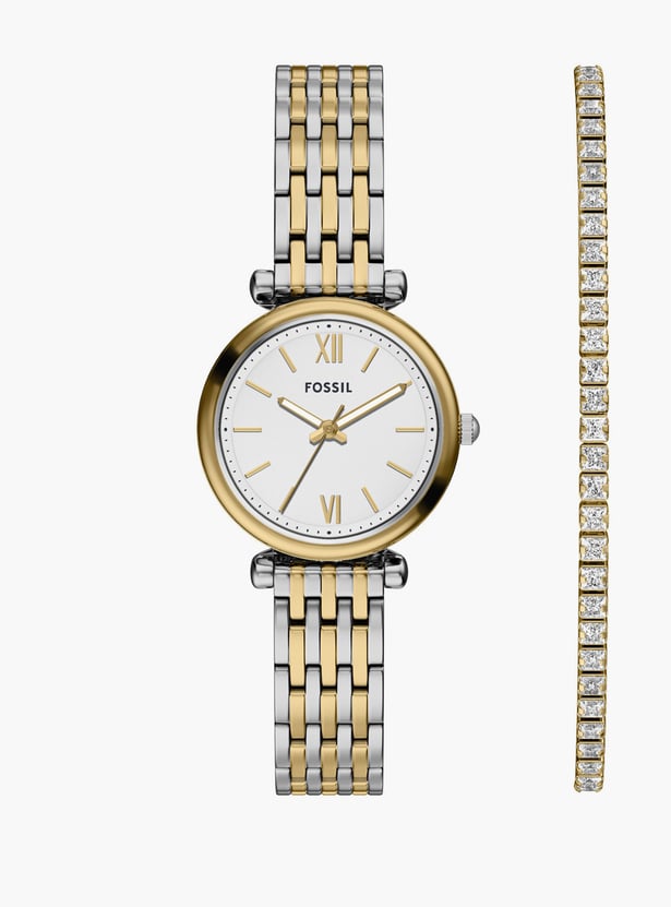 FOSSIL Carlie Quartz Analog Wrist Watch Set - ES5450SET