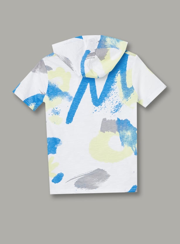 KAPPA Boys Graphic Print Hooded T-shirt