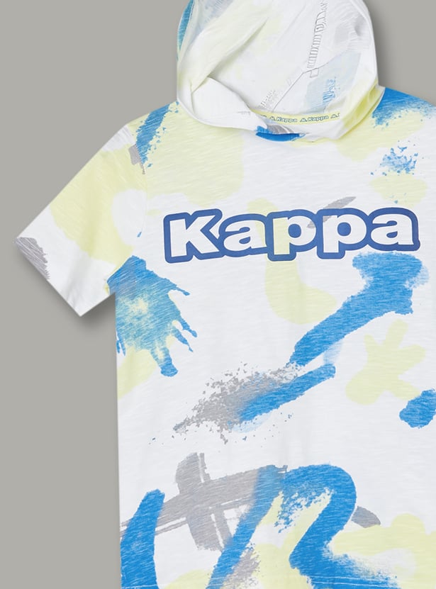 KAPPA Boys Graphic Print Hooded T-shirt