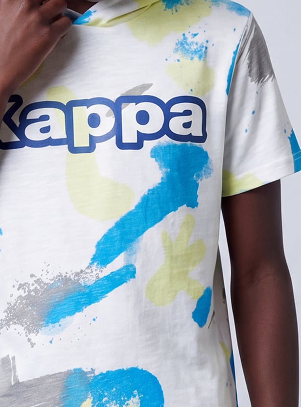 KAPPA Boys Graphic Print Hooded T-shirt