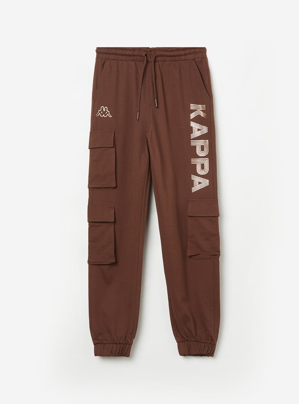 KAPPA Boys Brand Print Cargo Joggers