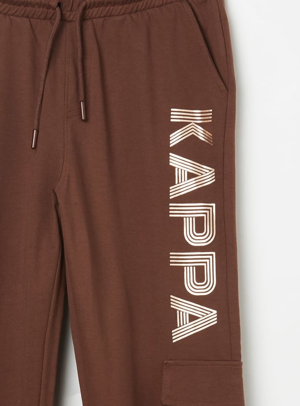 KAPPA Boys Brand Print Cargo Joggers