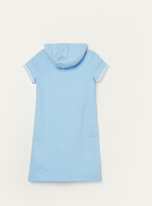 KAPPA Girls Brand Embossed T-shirt Dress