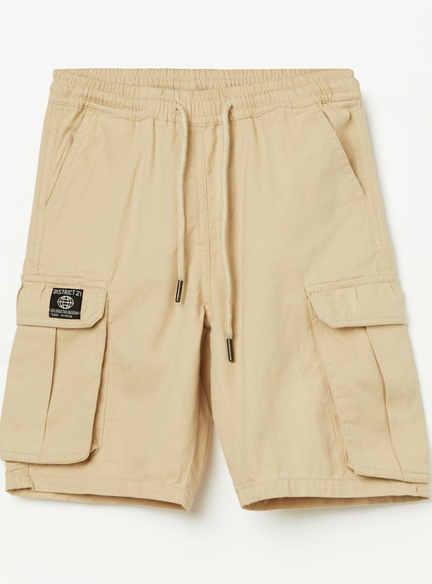 FAME FOREVER Boys Solid Cargo Shorts