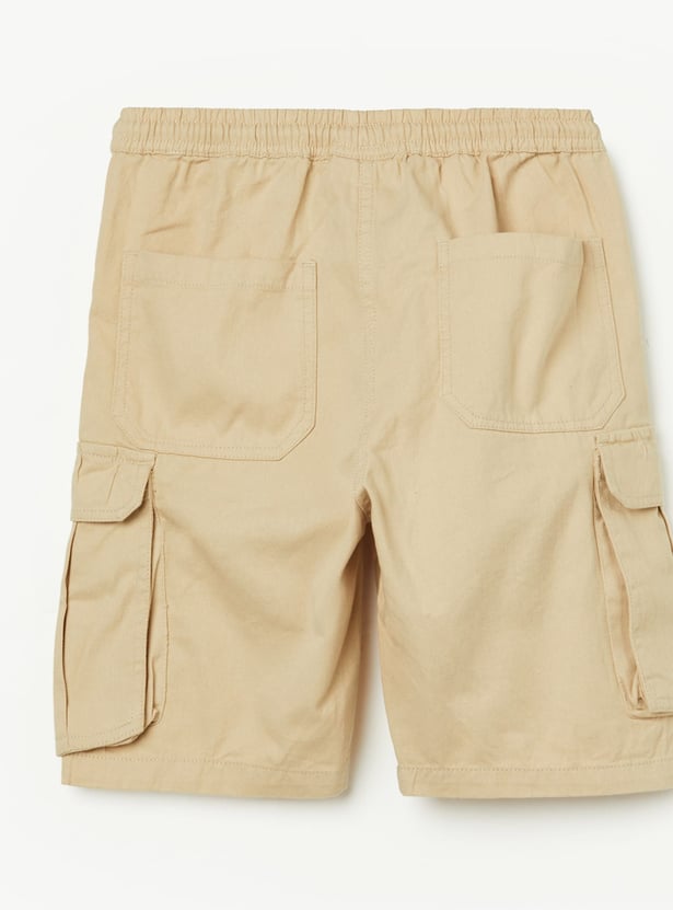 FAME FOREVER Boys Solid Cargo Shorts