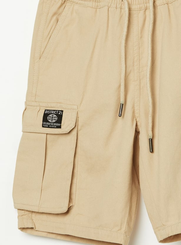 FAME FOREVER Boys Solid Cargo Shorts