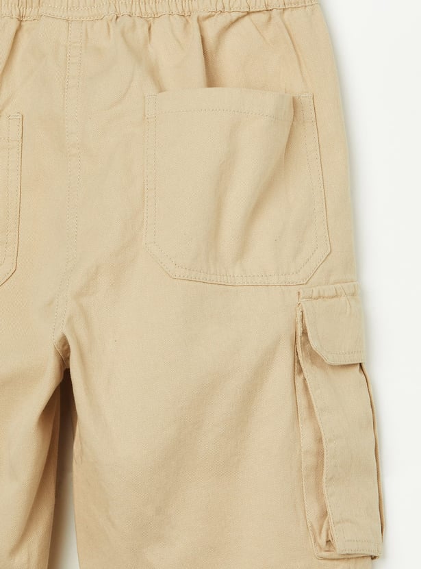 FAME FOREVER Boys Solid Cargo Shorts