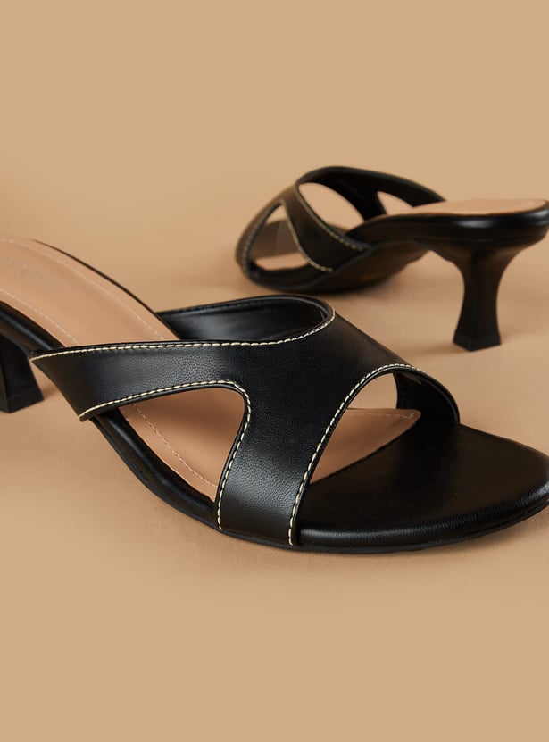 GINGER Solid Kitten Heels