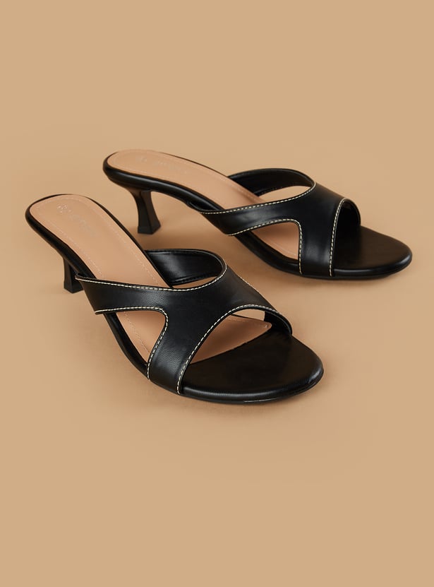 GINGER Solid Kitten Heels
