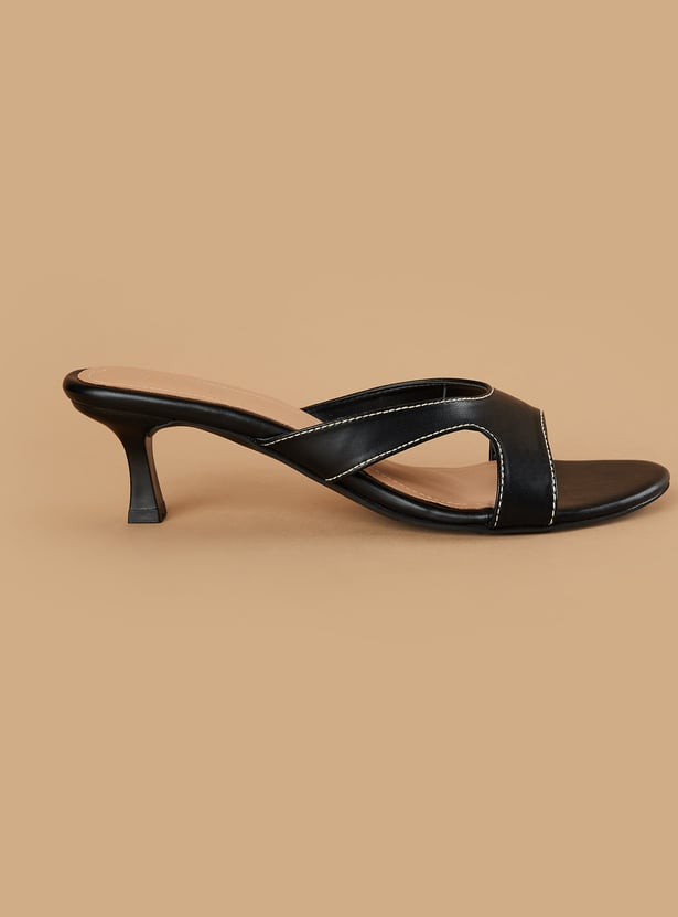 GINGER Solid Kitten Heels