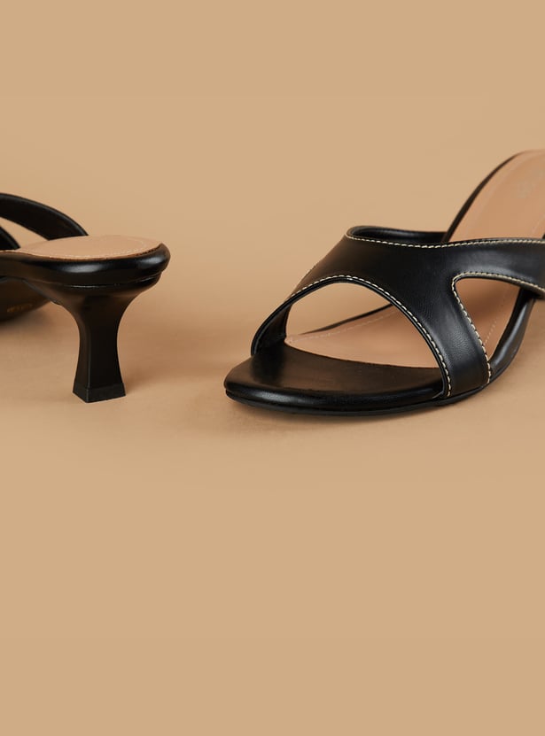 GINGER Solid Kitten Heels