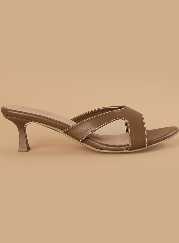 GINGER Solid Kitten Heels