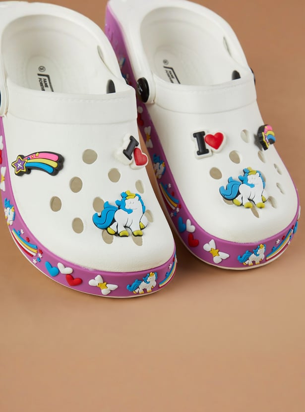 FAME FOREVER Boys Clogs with Unicorn Charms