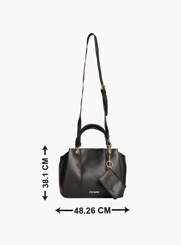 STEVE MADDEN Bflynn2 Solid Handheld Bag with Wallet