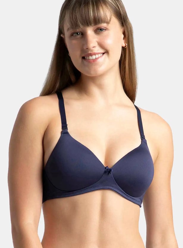 JOCKEY Solid Padded Non-Wired Balconette Bra