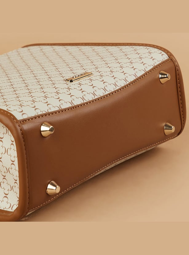 CODE Monogram Print Handheld Bag