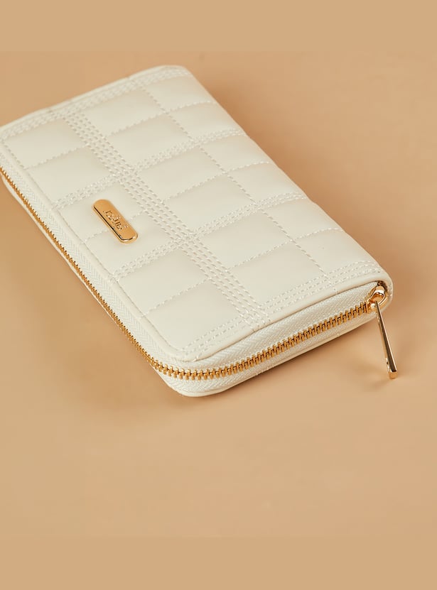 GINGER Quilted Zip-Around Wallet