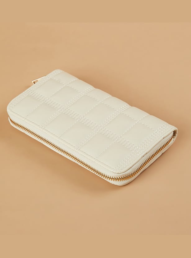 GINGER Quilted Zip-Around Wallet