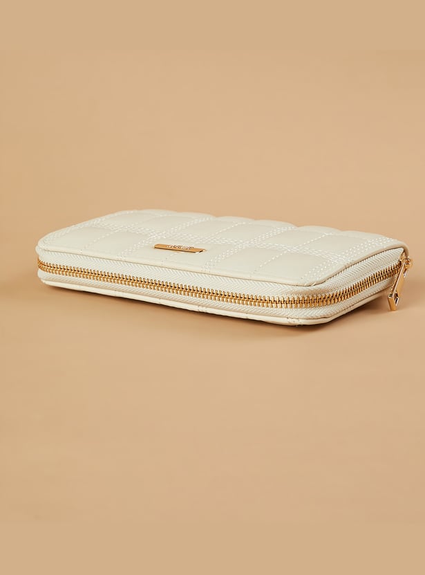 GINGER Quilted Zip-Around Wallet
