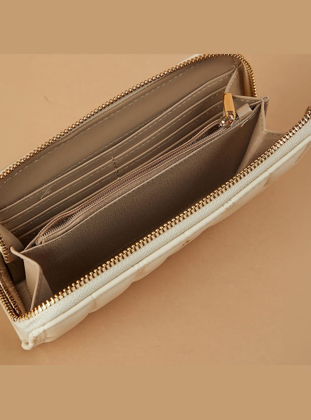 GINGER Quilted Zip-Around Wallet