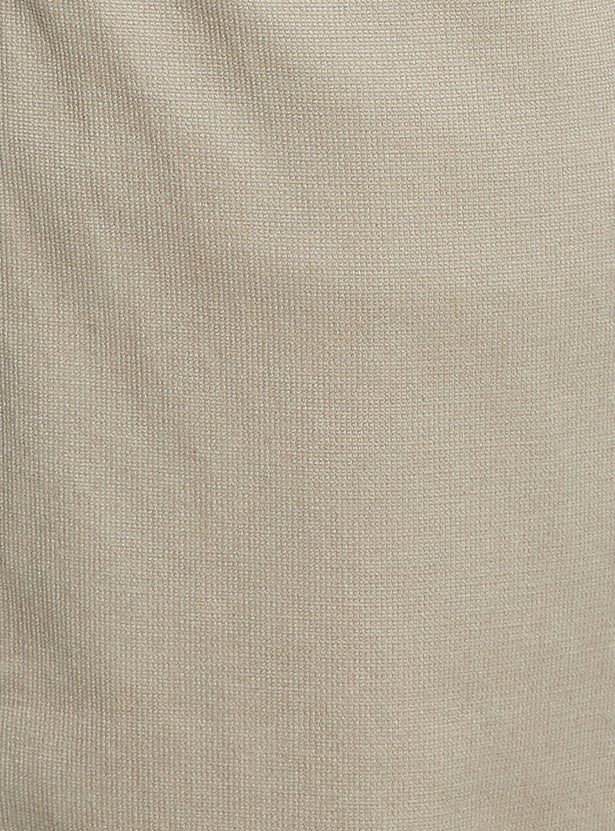 CODE Solid Slim Straight Trousers