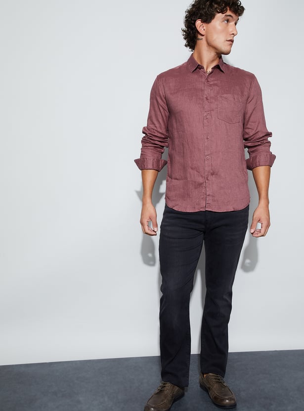 CODE Solid Regular Fit Shirt