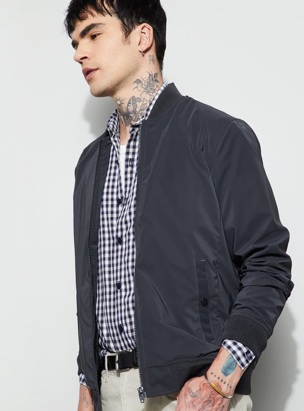 FAME FOREVER Solid Bomber Jacket