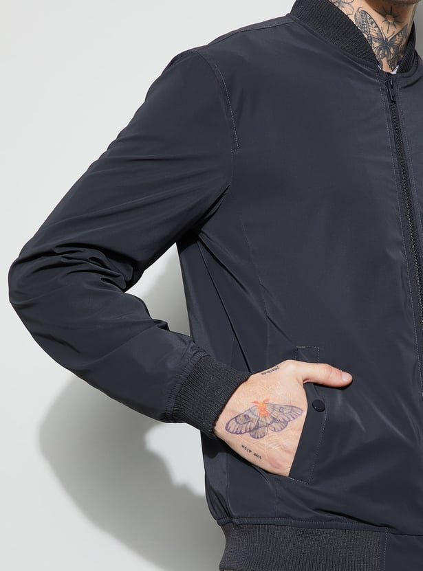 FAME FOREVER Solid Bomber Jacket
