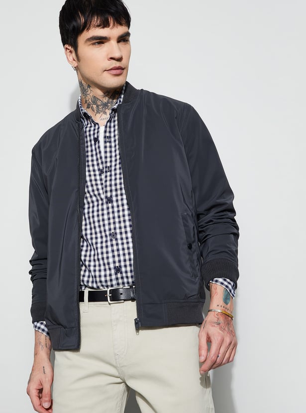 FAME FOREVER Solid Bomber Jacket