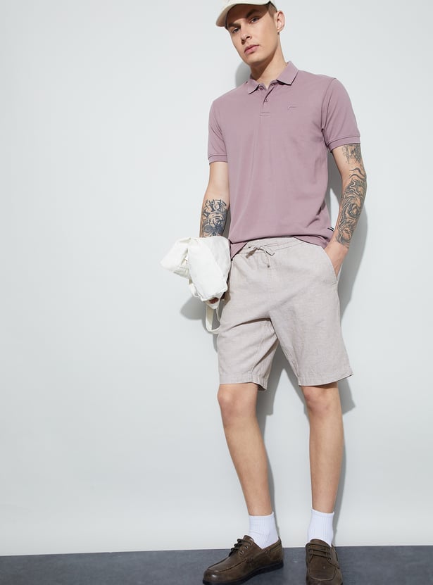 FAME FOREVER Solid Regular Shorts
